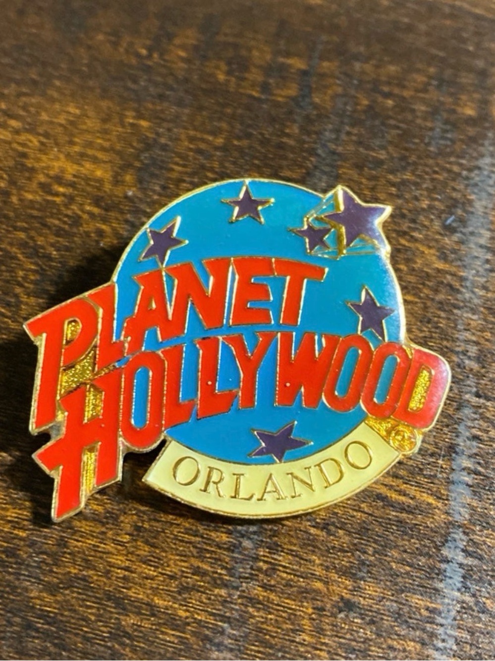 Planet Hollywood Orlando Pin: Collectible Souvenir Classic Logo Enamel Label Pin